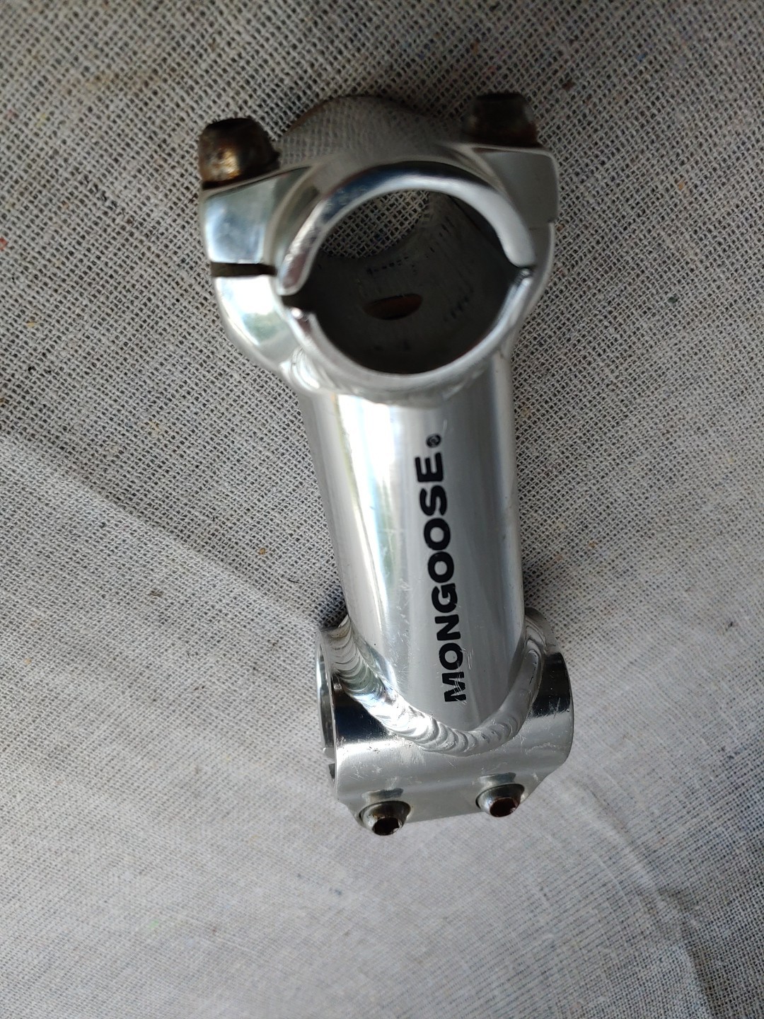 Mongoose 125mm Vintage Silver 1 1/8” Stem Mountain Bike 26mm Clamp Cycling