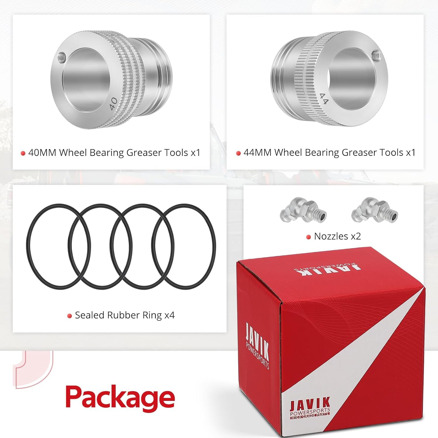 44 -40MM Front Rear Wheel Bearing Greaser Tools for Polaris Ranger 570 700 800 9