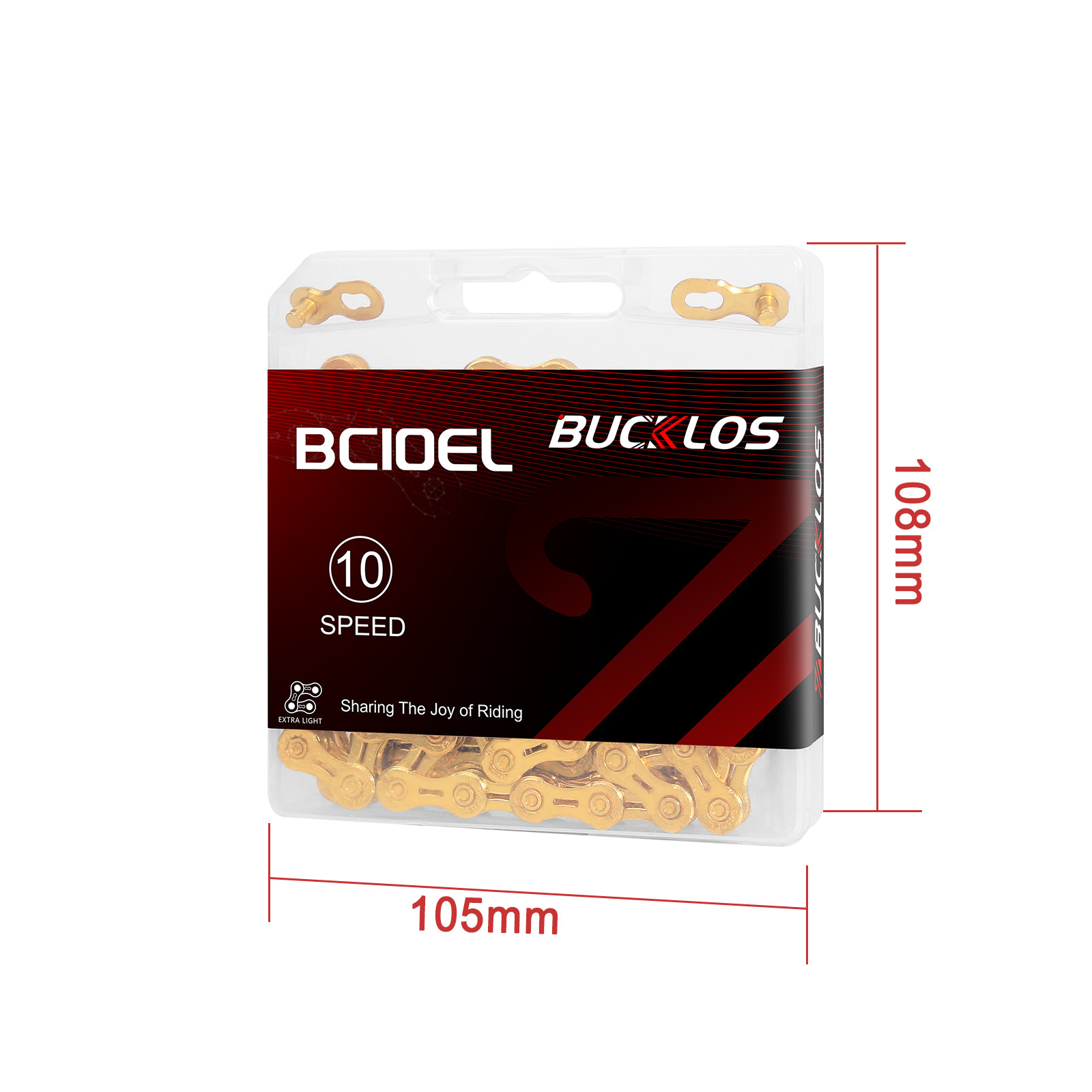BUCKLOS Bike Chain 6/7/8/9/10/11/12S L/EL/SL 116/126 Links for KMC SRAM Shimano