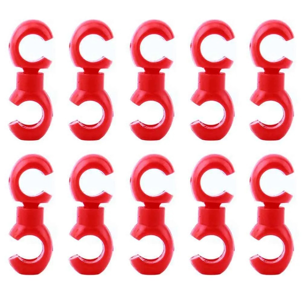 Universal Bicycle Cable Clip S Hook Rotating Wire Hose Organizer 10PCS