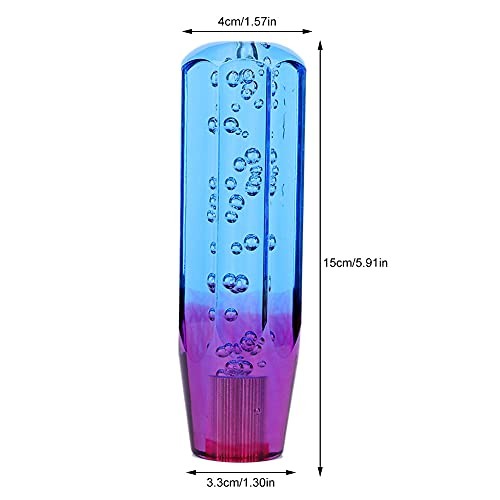 Universal Acrylic Shift Knob, Ergonomic Shifter Lever with 2 Blue purple