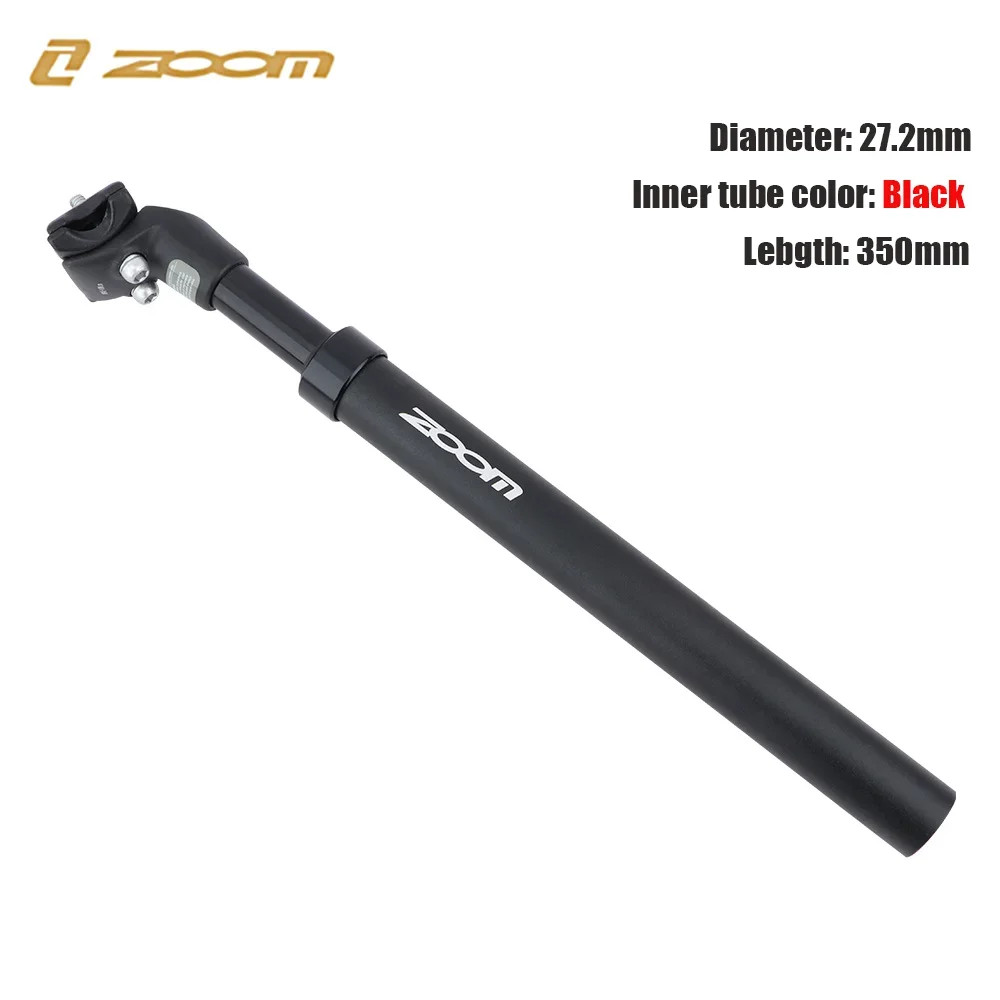 ZOOM Bicycle Suspension Seat Post 27.2/28.6/30.0/30.4/30.8/31.6/33.9*350MM MTB S