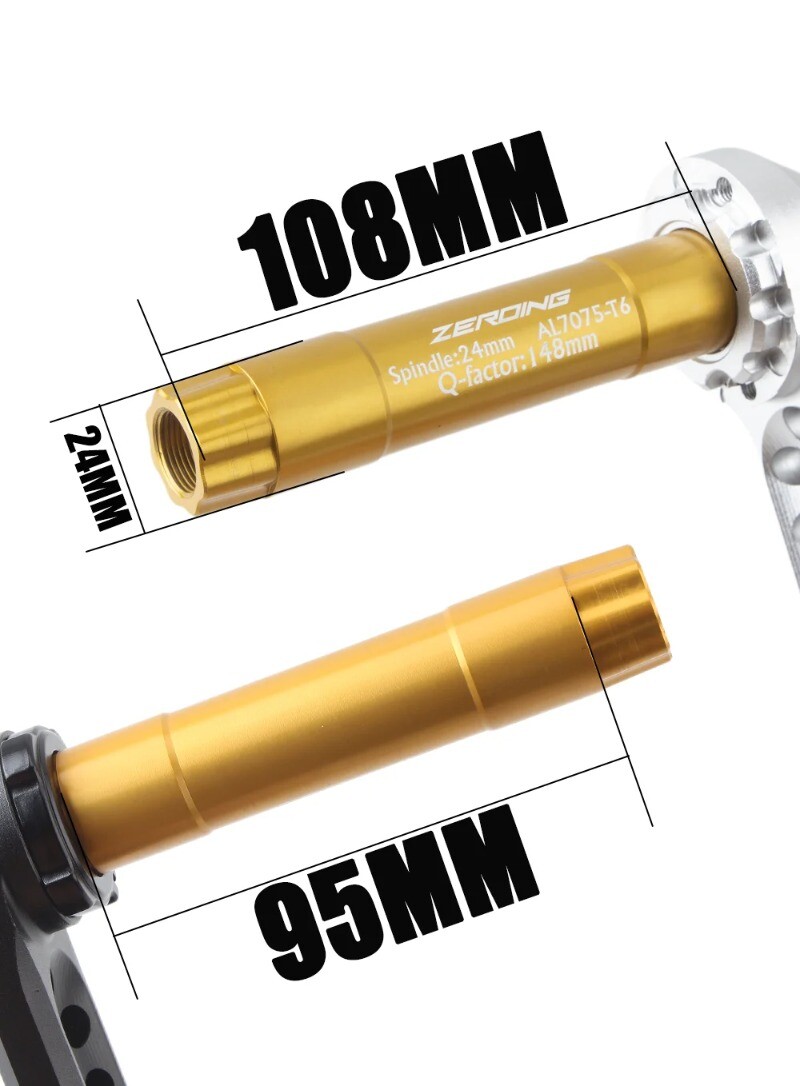 165/170/175mm Gravel Road Folding Bicycle Crankset with Single Chainring 40-46T