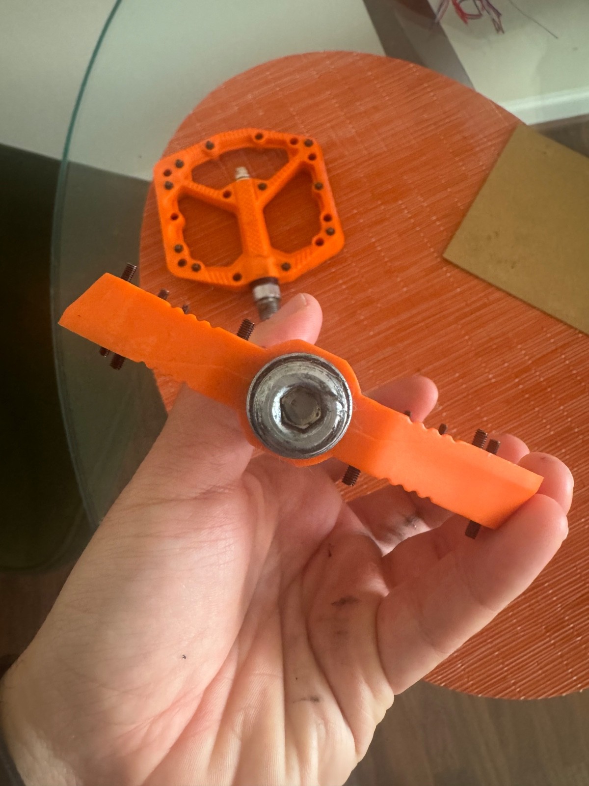 Only Used Once – crankbrothers MTB pedals – Orange