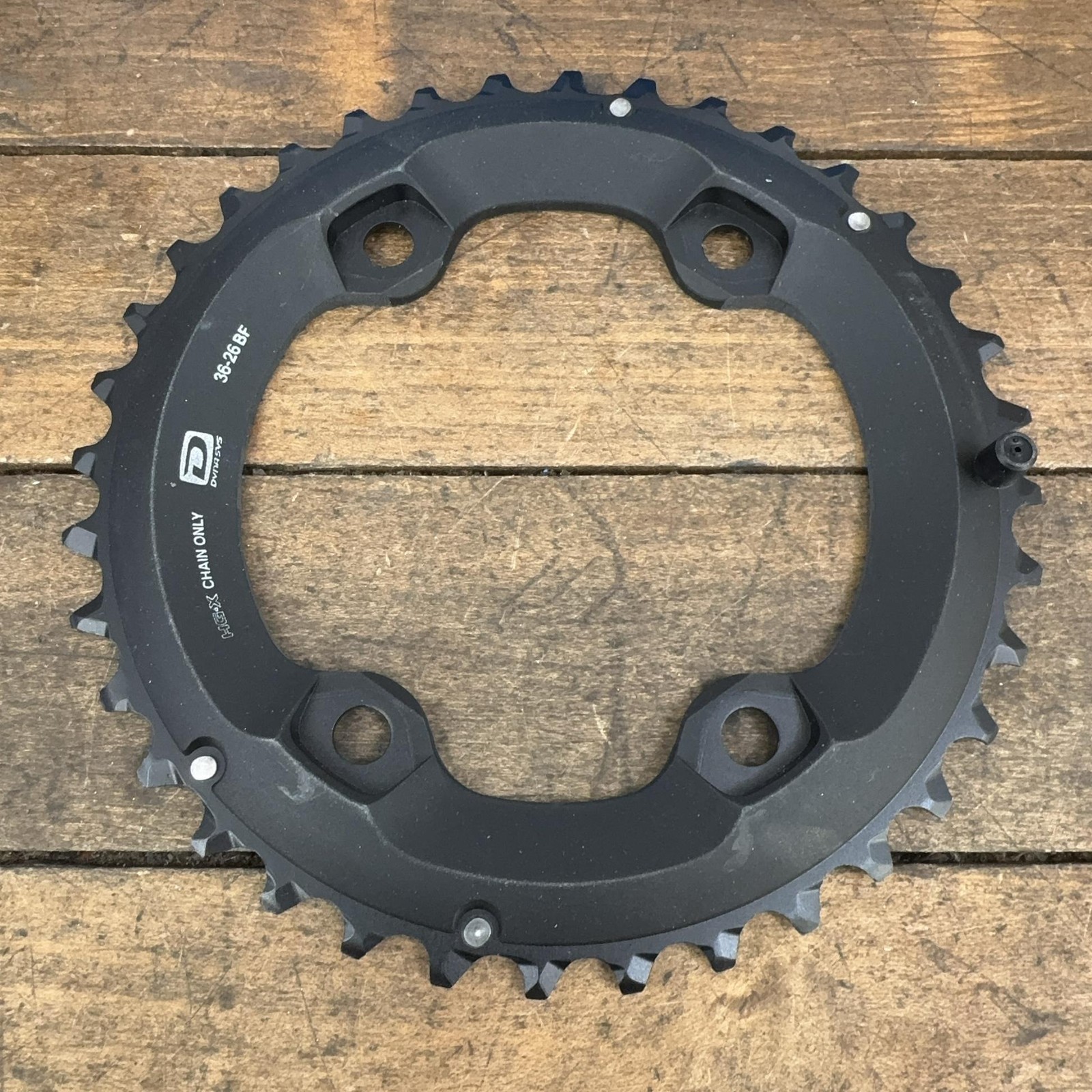 Shimano Deore 36T Chainring 96 BCD 4-Arm Asymmetrical MTB HG-X 2x10s 36 Tooth