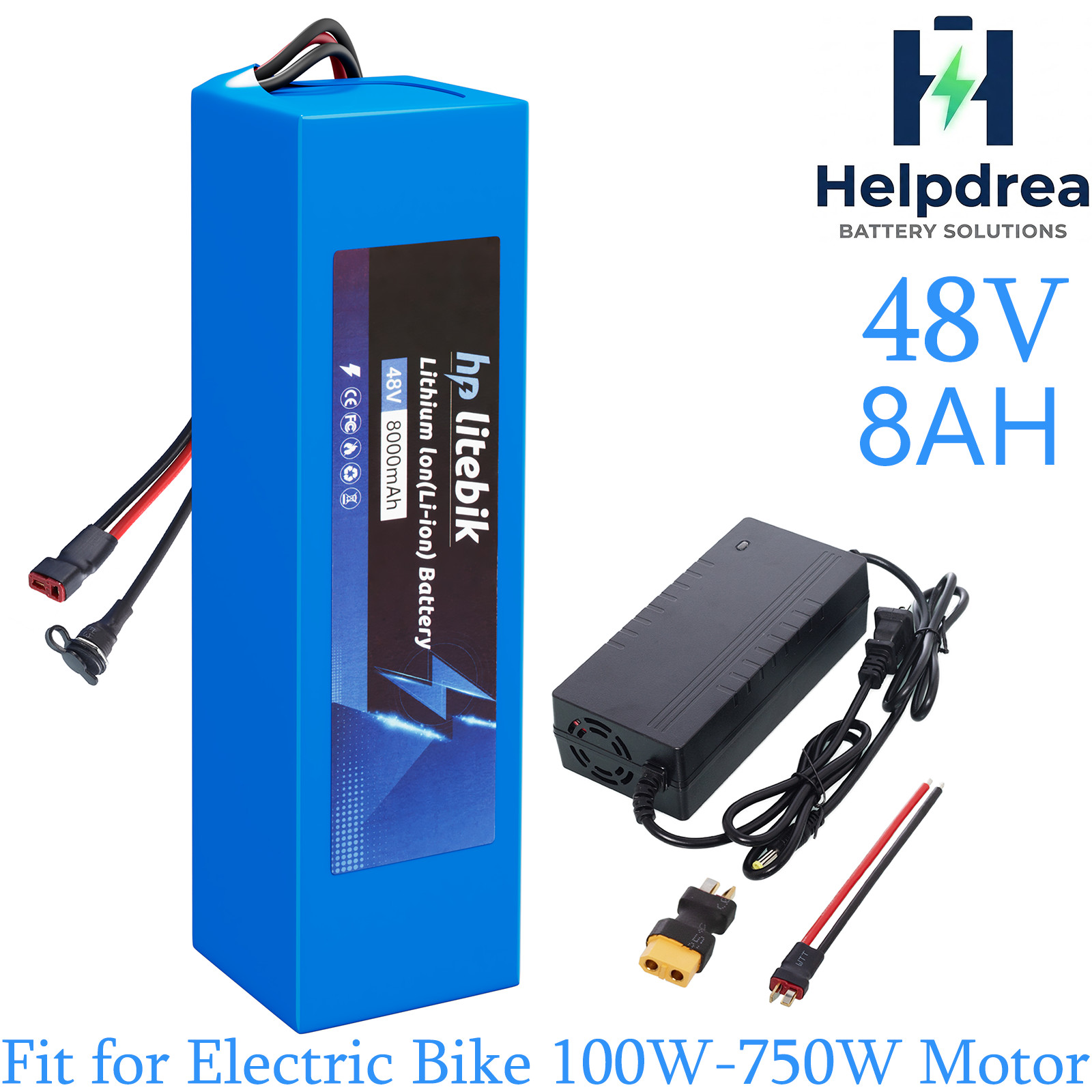48V Ebike Battery 48V 8AH Electric Bicycle Battery for Ebike 100W-750W Motors