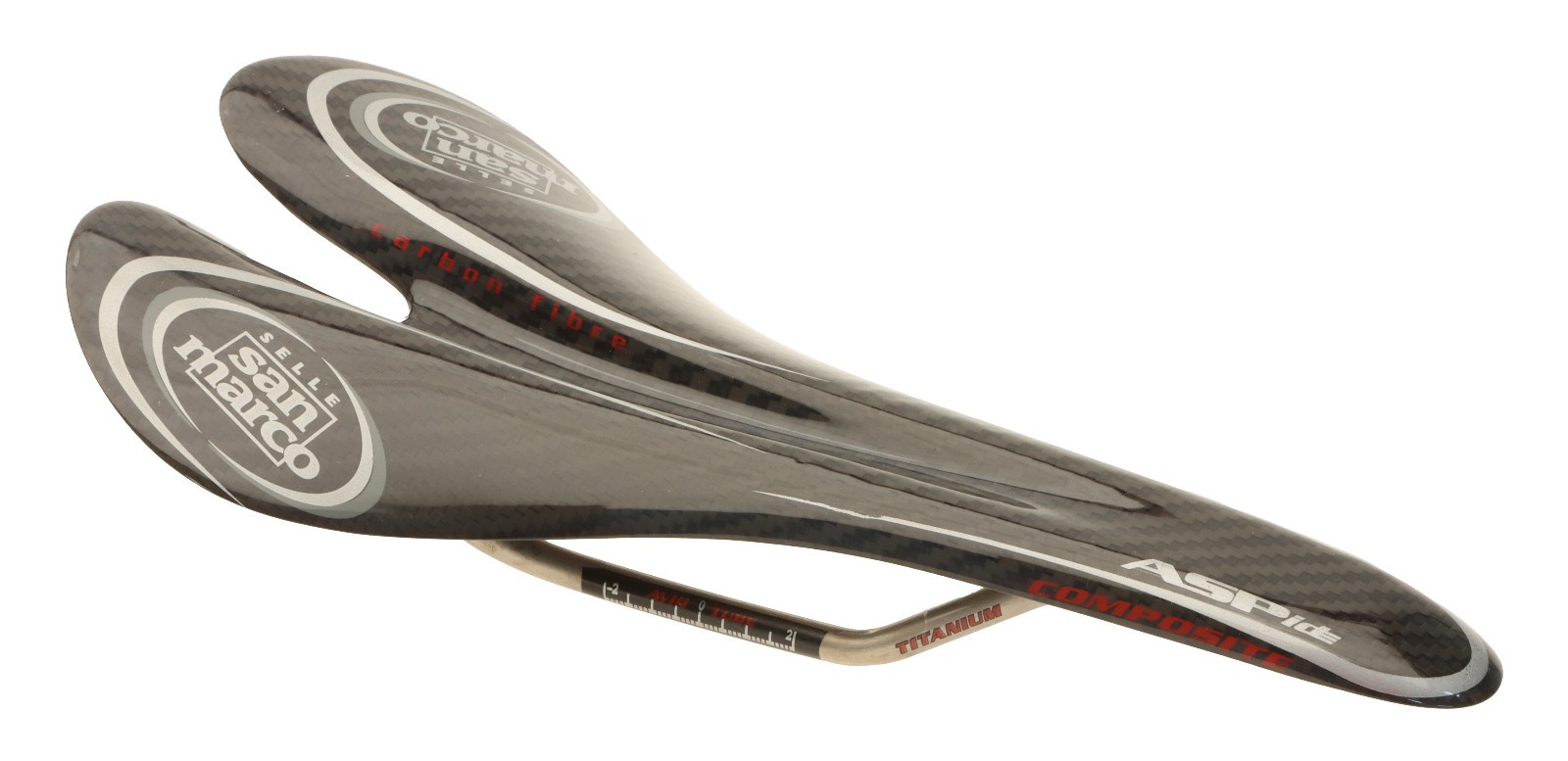 Selle San Marco Aspide Saddle Carbon Fiber Body Titanium Rails Black NIB NOS NEW