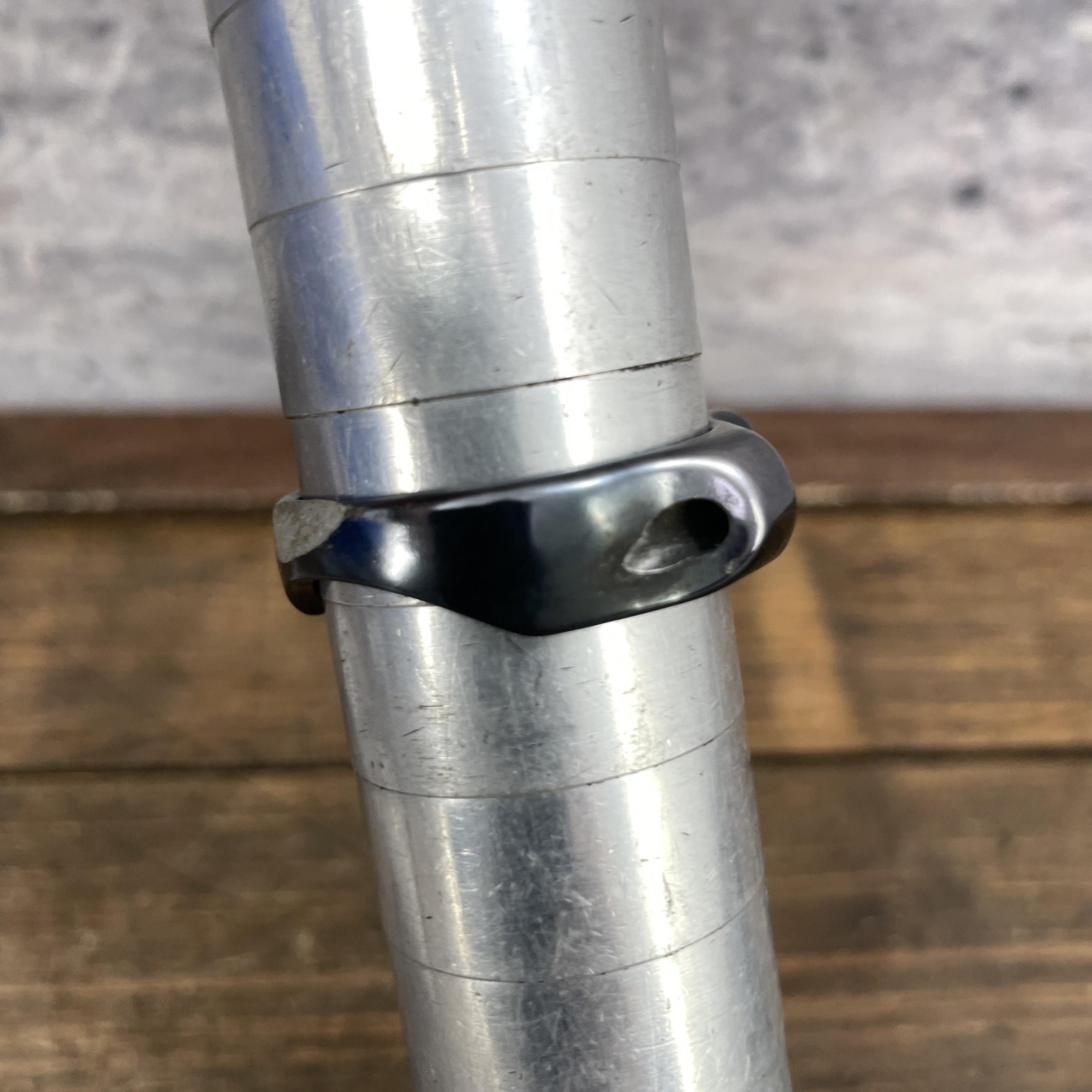 Vintage Kona Cable Stop Seatpost Clamp Black 10g Alloy MTB Bike