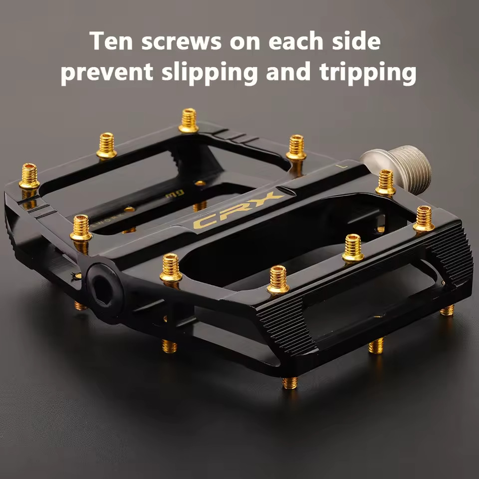 RACEWORK Aluminum Alloy Flat Bike Pedals Sealed Bearings Wide Platform MTB BMX