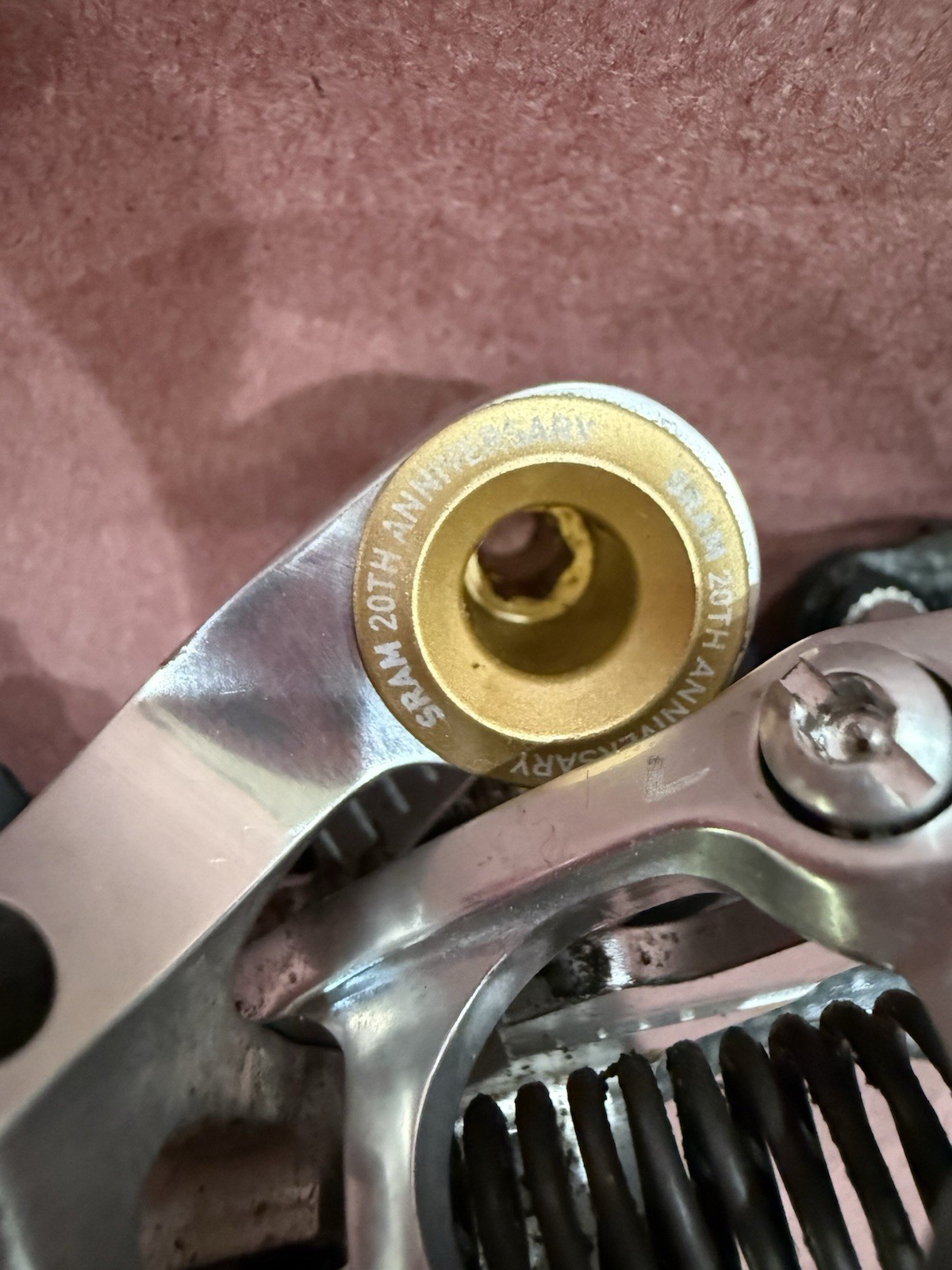 USED SRAM XO 20TH ANNIVERSARY GOLD EDITION VERY GOOD SHAPE REAR DERAILLEUR