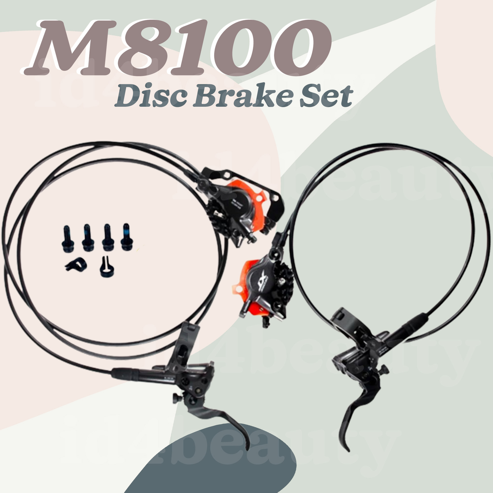Shimano Deore XT Disc Brake Set BL-M8100 & BR-M8100 2-Pistons (1000mm+1700mm)