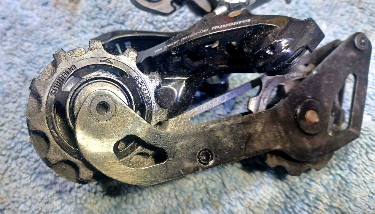 VGC, used, Shimano Dura Ace RD-R9100, 11 Speed, Cable Shift Rear Derailleur