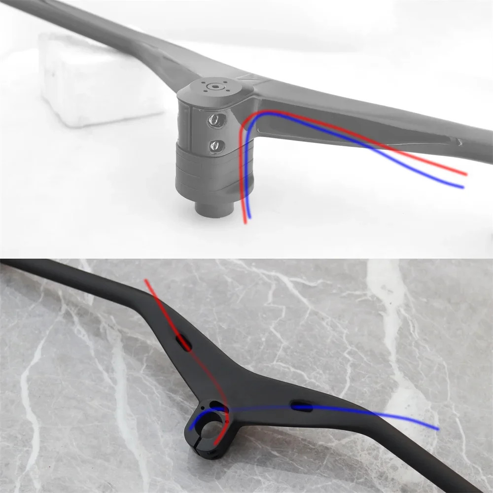 Bike Internal Cable Integrated Carbon Handlebar for MTB XC Marathon Bicycle