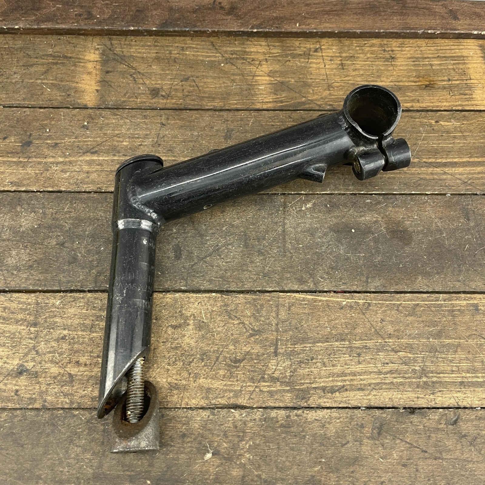 Chromoly Quill Stem 1″ 25.4 Clamp Black 1 Inch Threaded Riser Cable Guide 88