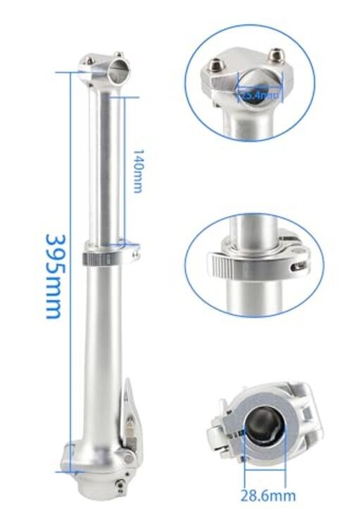 Folding Bike Stem Aluminium Retractable Stem for Folding Bicycle,Folding E-Bike