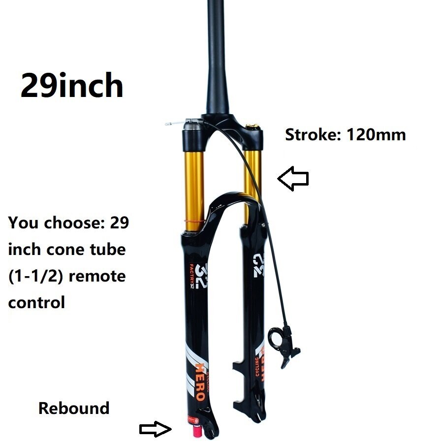 26/27.5/29inch Mountain Bike Front Suspension Air Fork Rebound Adjustment