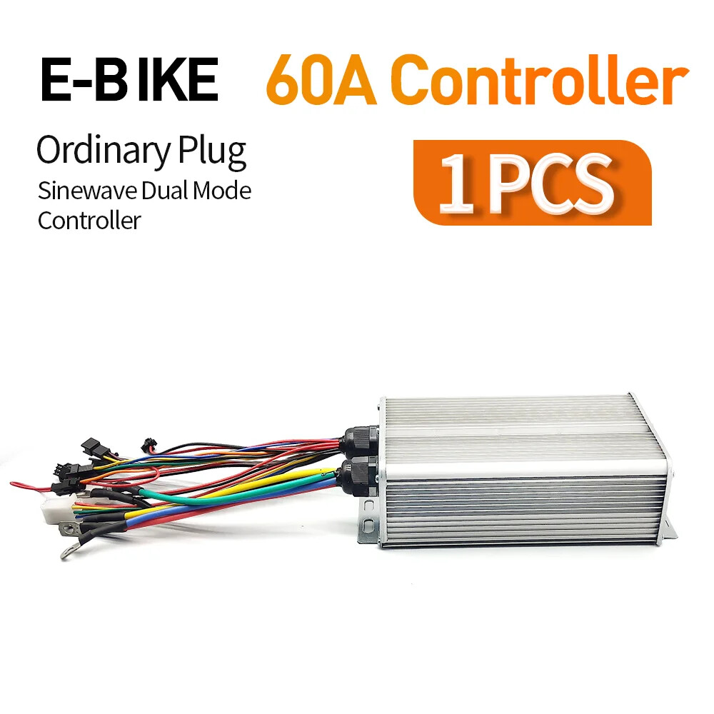 MTB Ebike Controller 48V 52V 60V 72V 60A Sine Wave Controller with LCD Display