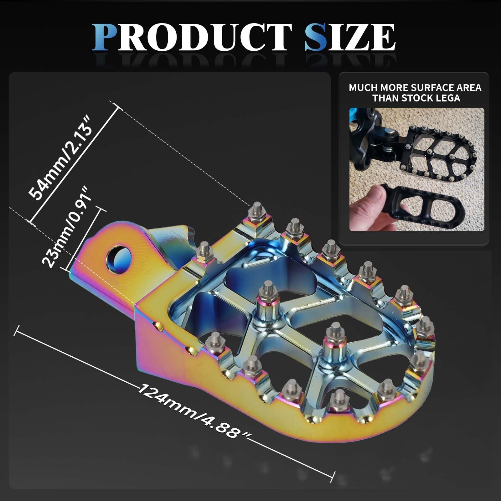 Electric Dirt Bike Wider Foot Pegs Footpegs CNC for Surron Sur Ron LBX ERide Pro