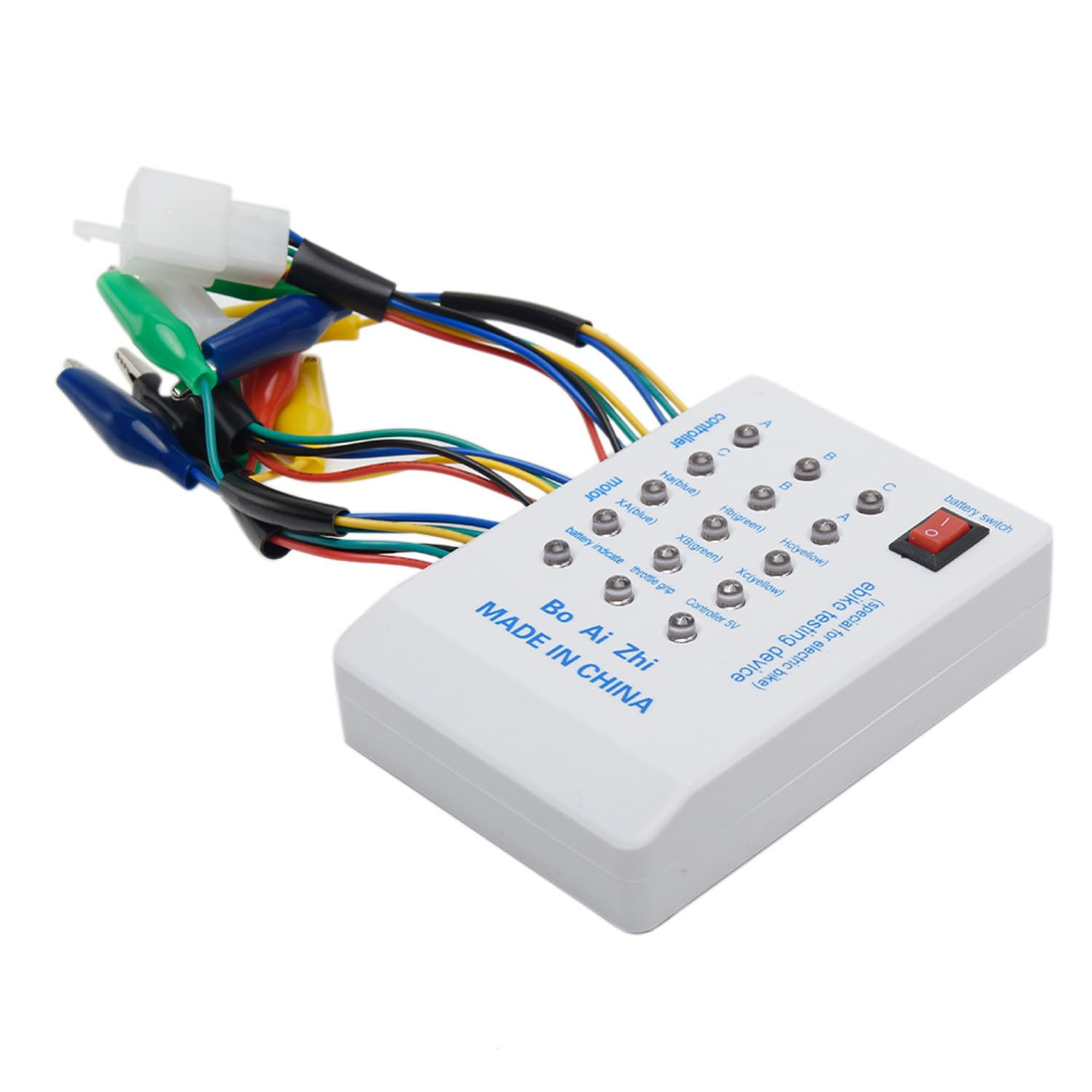 E-Bike Tester 24V/36V/48V/60V/72V Brushless Motortester with Indicator, Electro