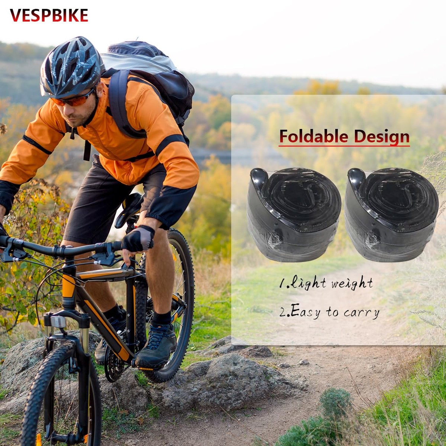 26/27.5/29×2.25 inch Bike Tires Pair Mountain Bike Tires Foldable Bicycle Tir…