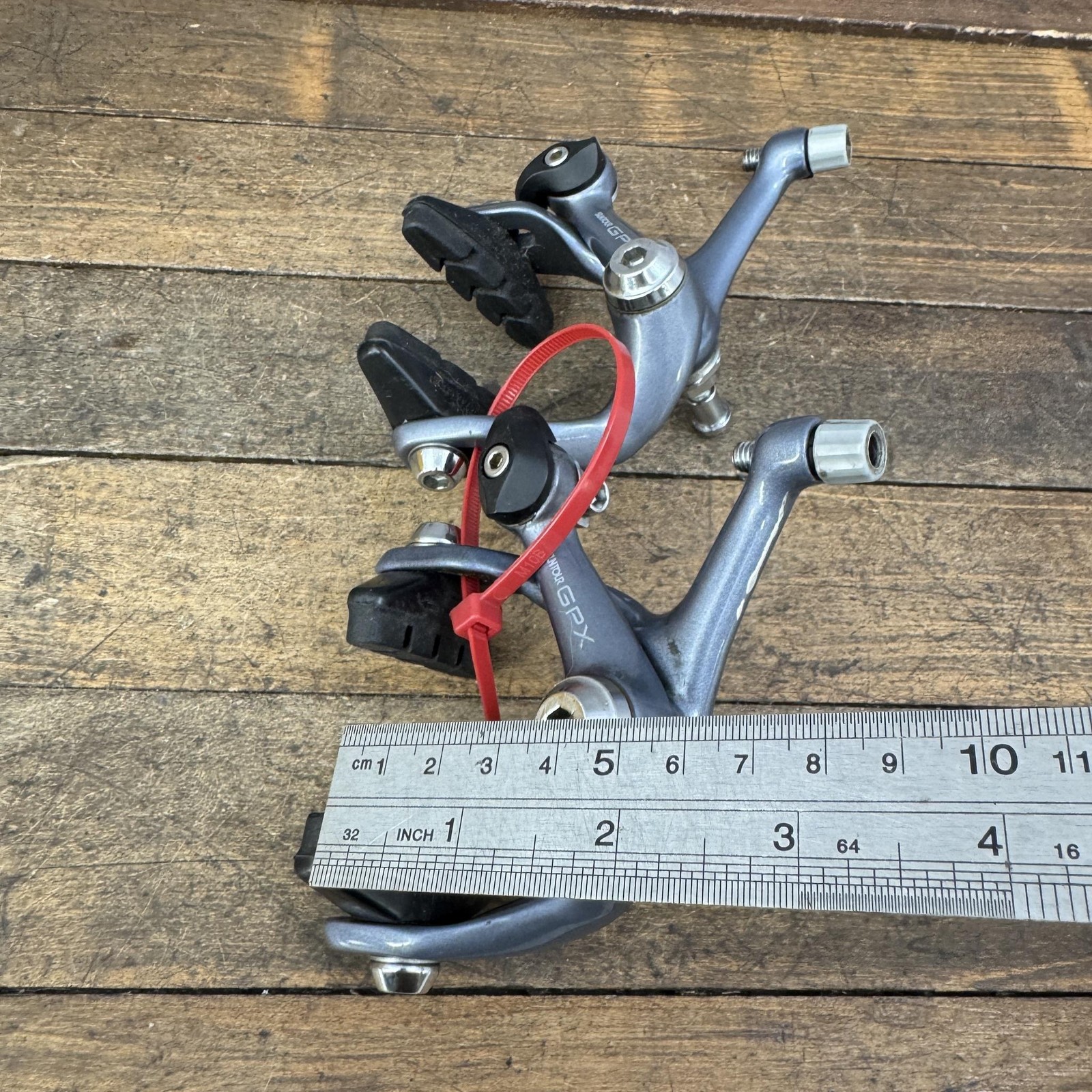 Vintage Suntour GPX Hidden Spring Brake Caliper Set 49-59mm Gray Front Rear Road