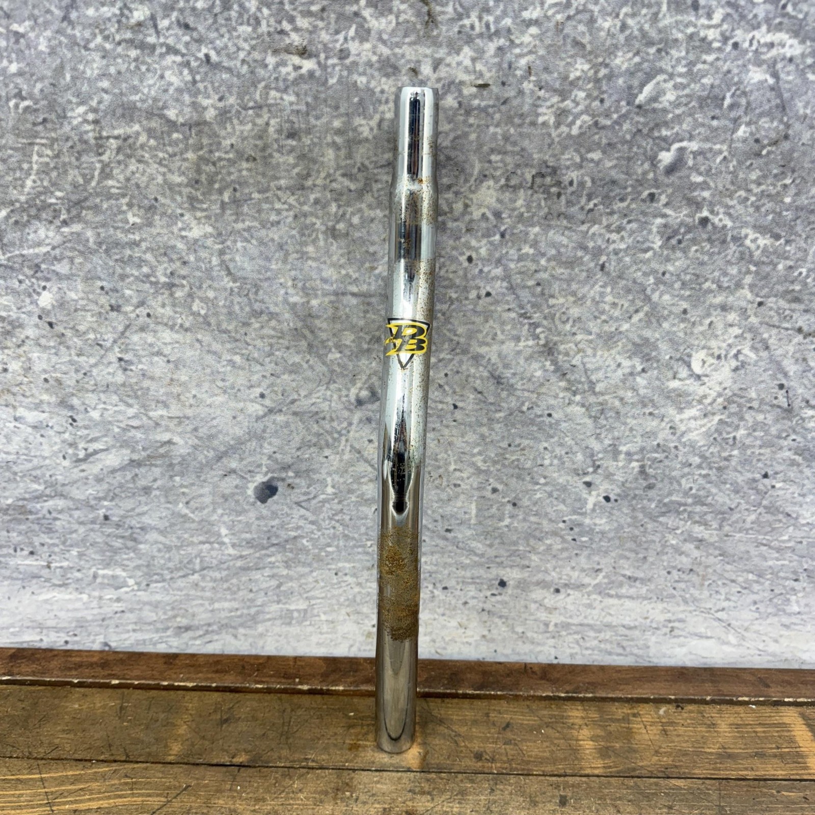 Vintage Diamond Back BMX Seatpost 25.4mm Drain Pipe Chrome 15in Old School BMX