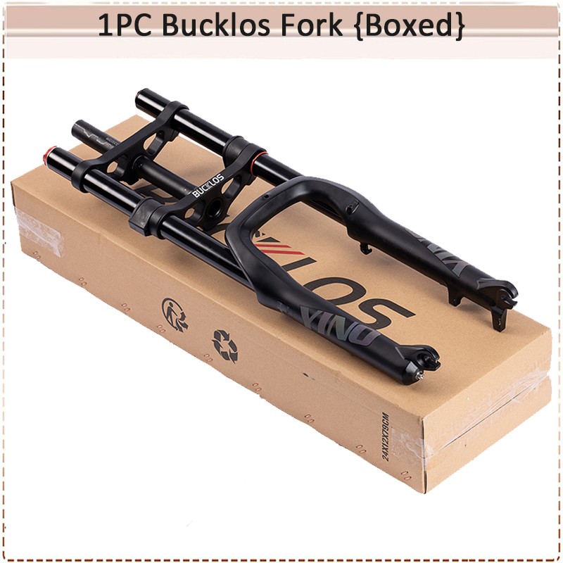 BUCKLOS 20 inch 4.0 Fat Tire E-Bike Air Suspension Fork 180mm Travel Front Forks