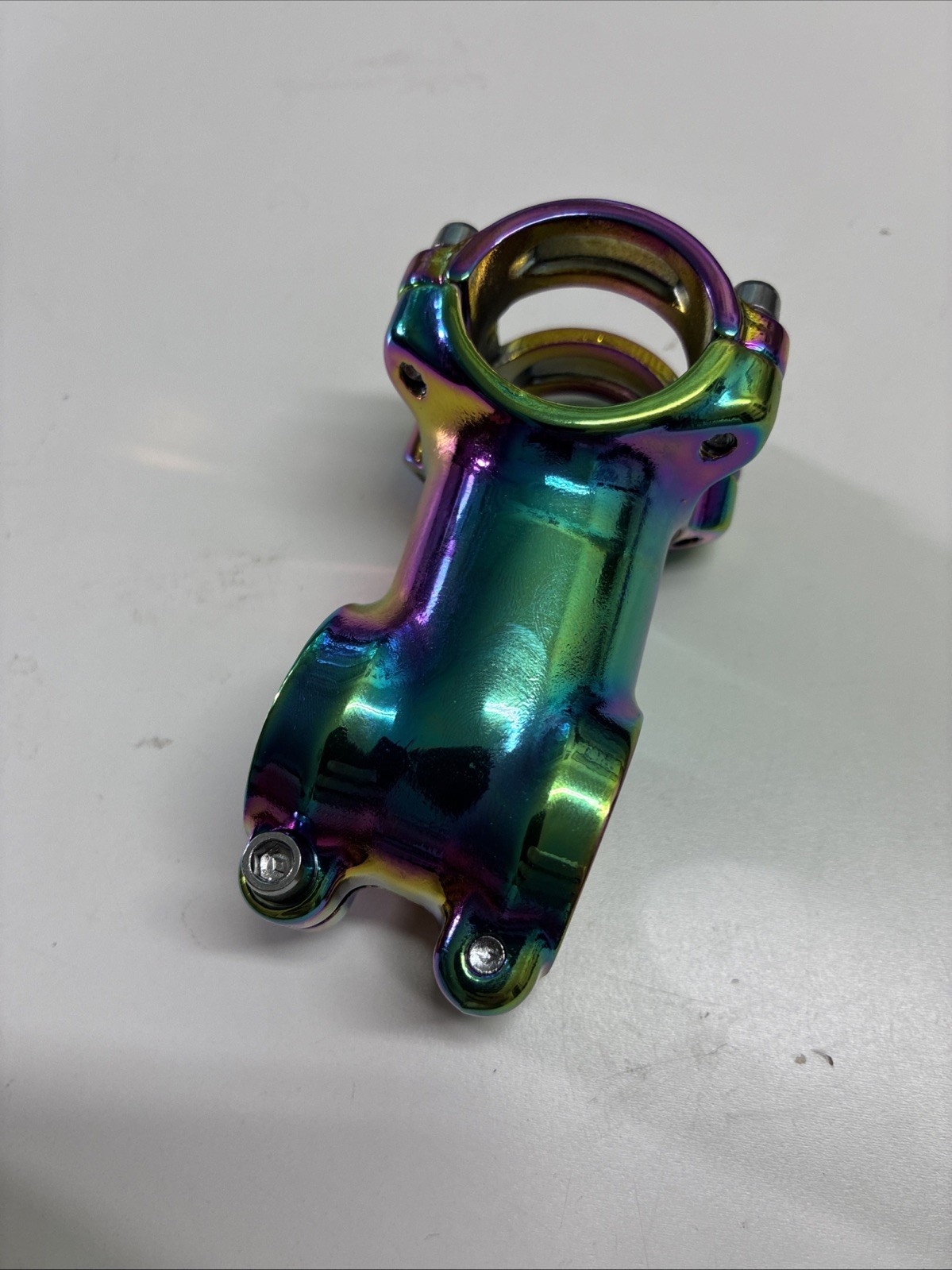 Anodized oil slick stem 60 mm 1 1/8 inch 31.8 +/-6 degree road mountain bike