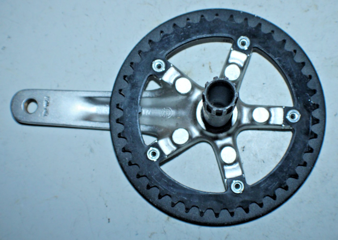 Single Drive Side Crank Arm BCD130 172.5mm AE11 42T ISIS Fixie Fixed Gear ShipUS