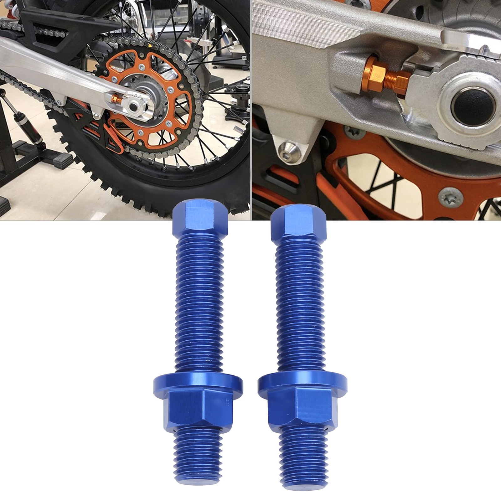 2pcs Aluminum Alloy Chain Adjuster Bolts Direct Replacement For 50304040100 JSQH