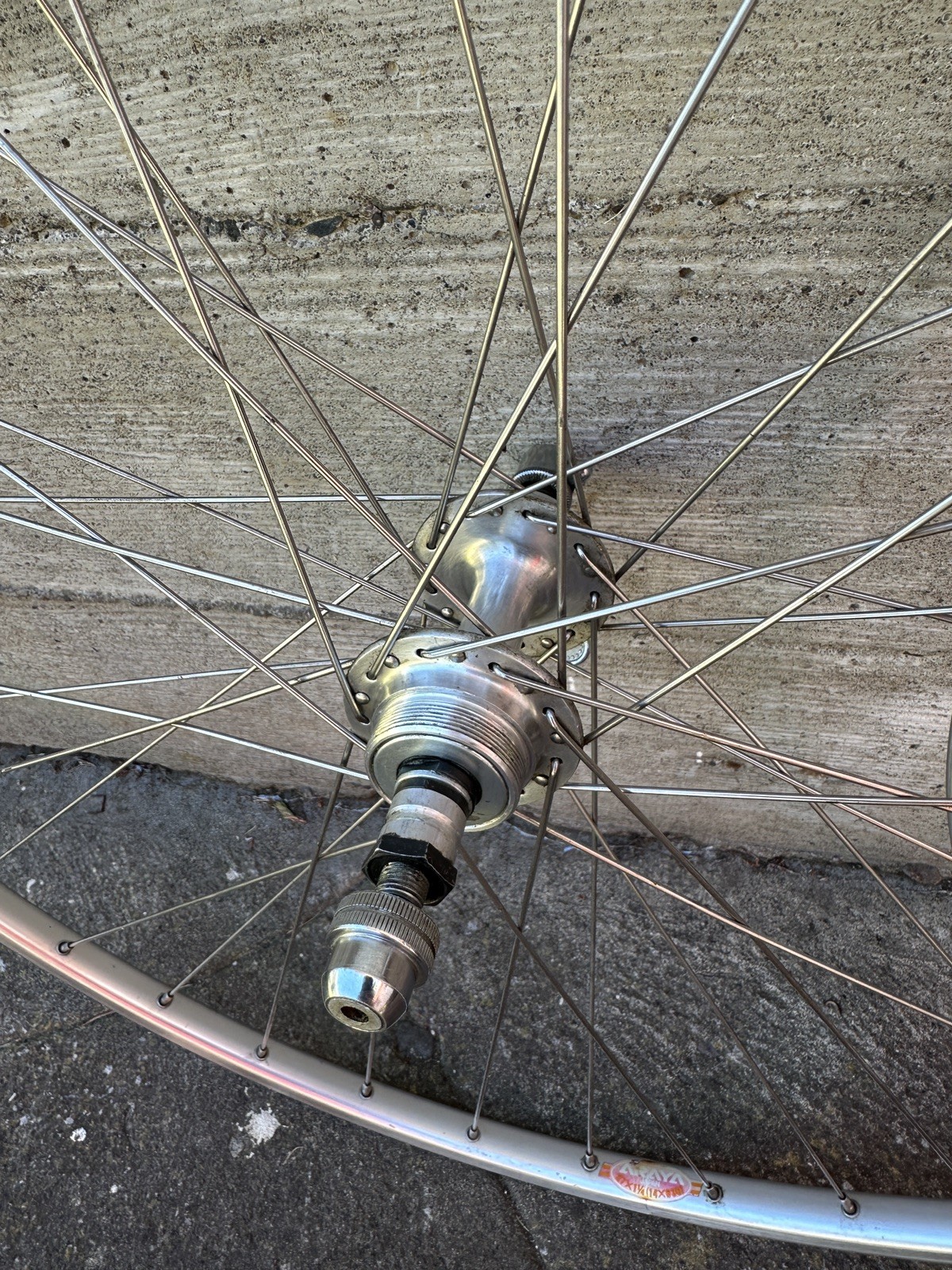 Vintage Araya winged logo rims / Sunshine hubs 27×1-1/4 wheel set 36 spoke
