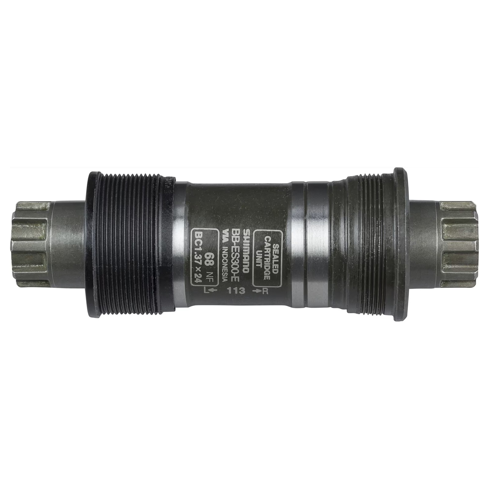 Shimano ES300 E-Type Octalink V2 English Bottom Bracket, 68mm x 113mm Black/Grey