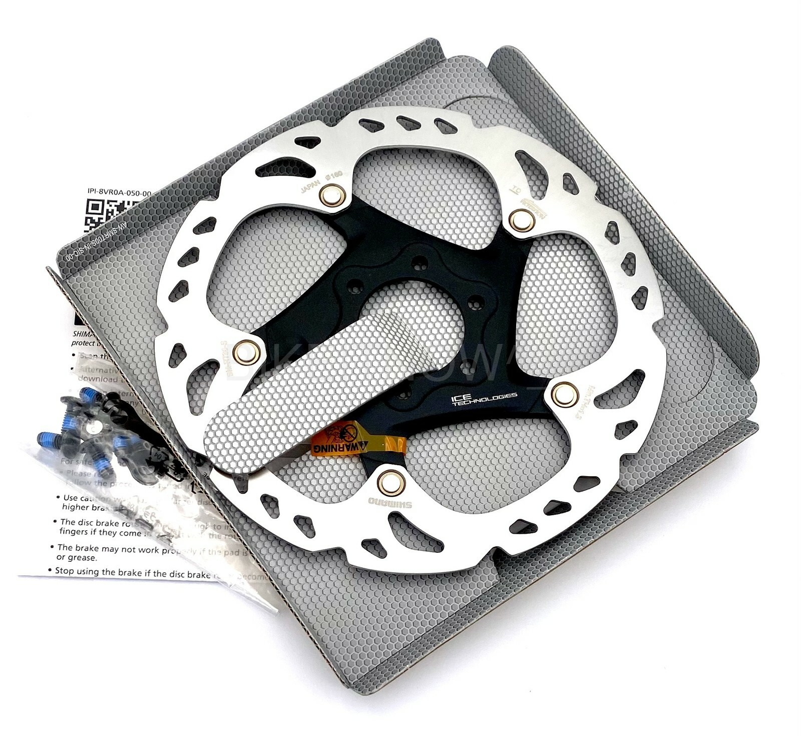 Shimano DEORE XT SM-RT86 160mm,ICE-TECH Bike Disc Brake Rotor 6-Bolt