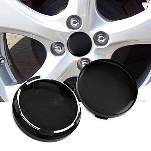 4pcs 59mm(2.31in) Wheel Center Caps Compatible with Prius 2015 Forester Black