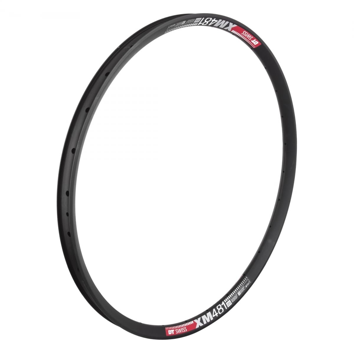 DT Swiss XM 481 SBWT disc-specific 28 hole Presta-drilled black – 27.5 inch