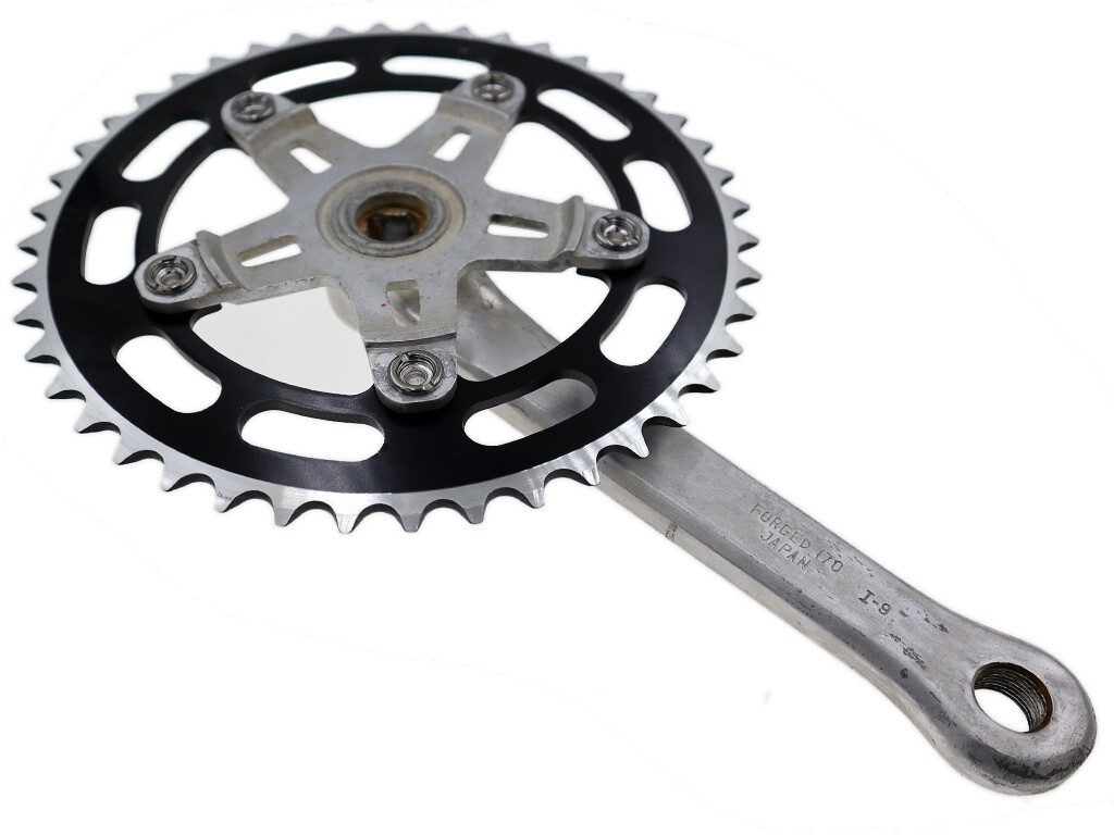 Vintage Sugino super maxy Old School BMX Cranks w/44t Chainring & Tange BB 170mm