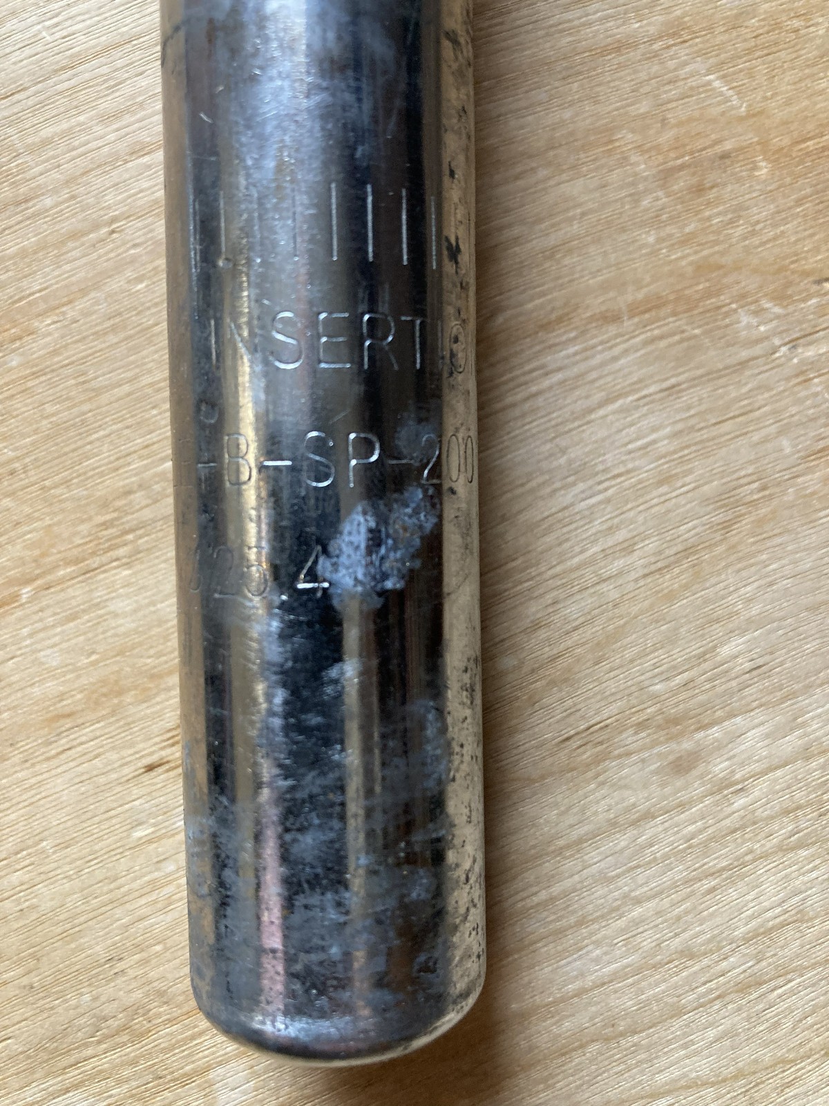 Vintage bike seatpost-25.4-300mm-with seat clamp