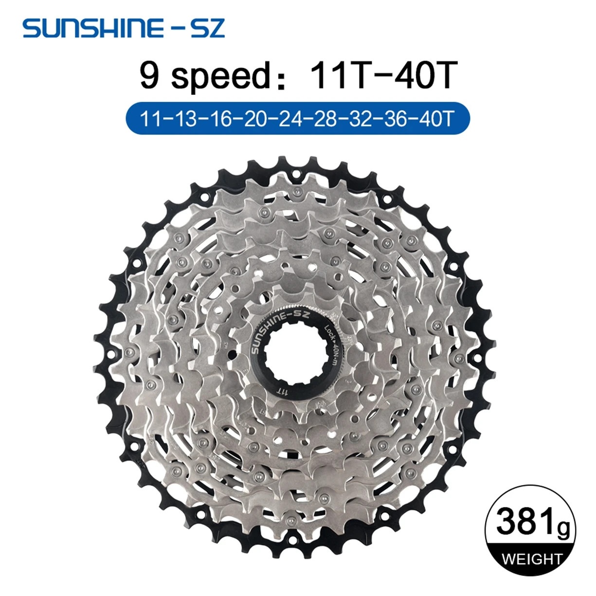 SUNSHINE MTB Cassette 8 9 10 11 12 Speed Mountain Bicycle Freewheel Extra Light