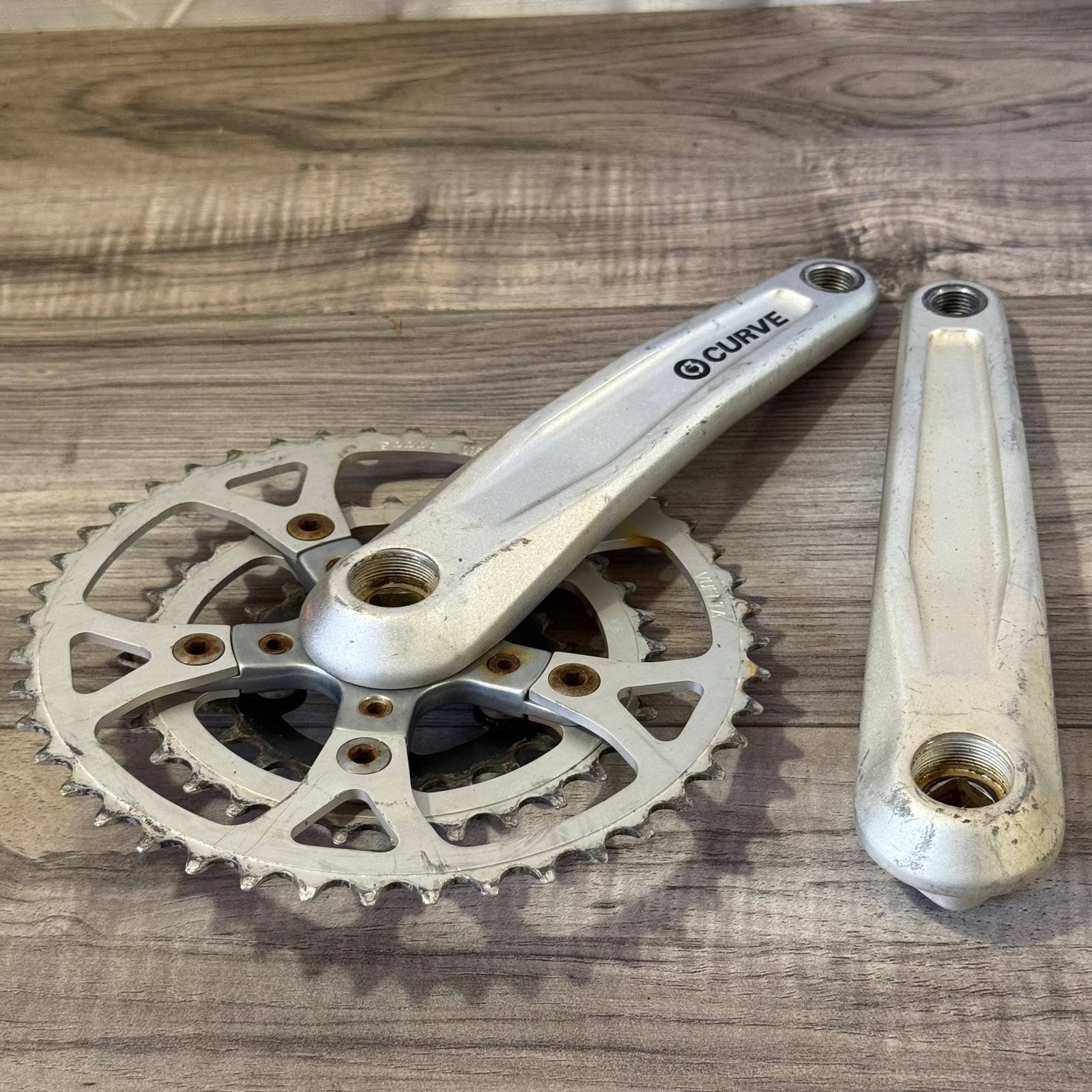 Kona Curve C3 MTB Crankset 176 Square Taper Triple 94BCD 22 32 44 Silver