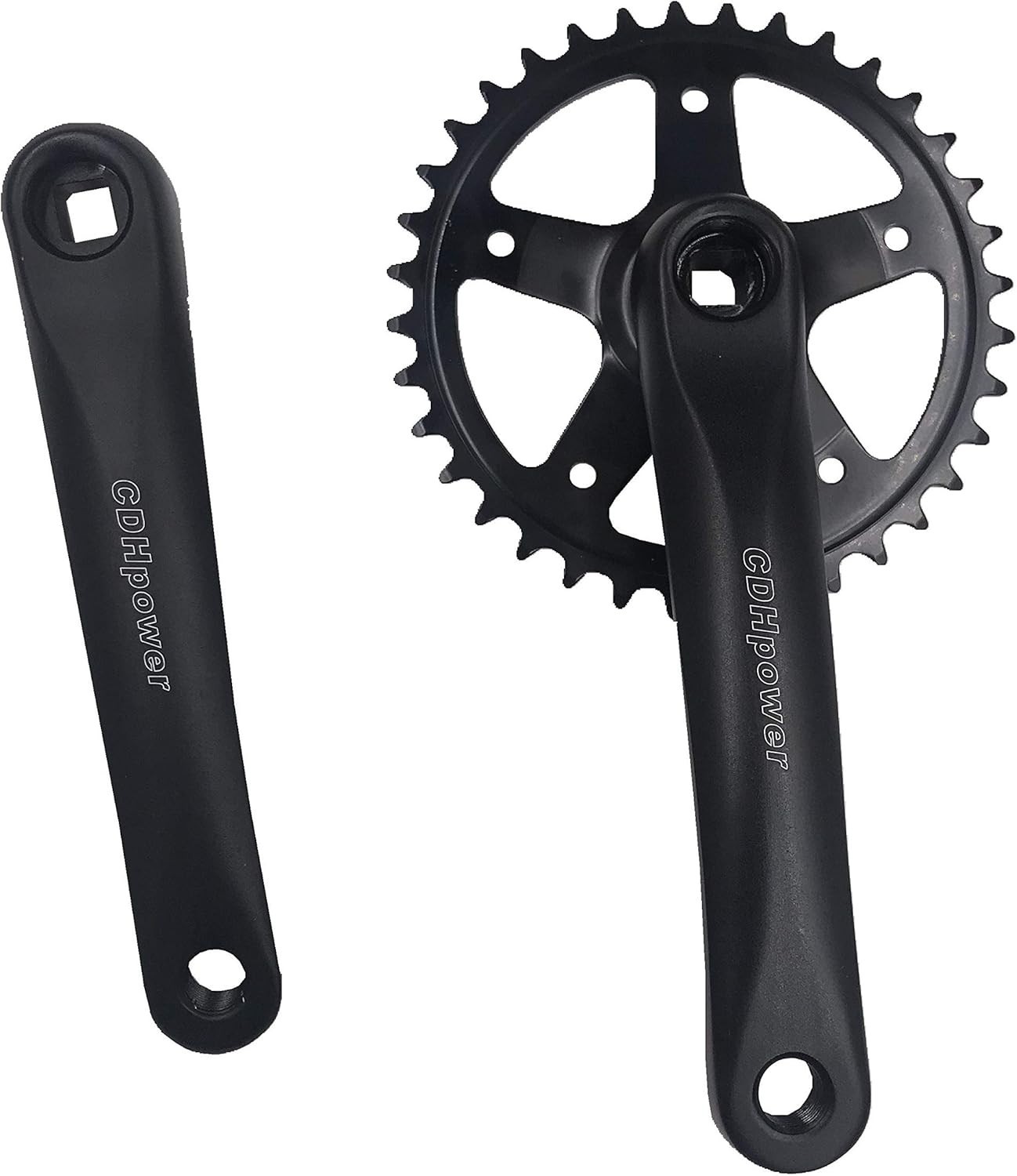 CDH Single Speed Crankset 36T 170mm Crankarms Mountain Road Bike – Square Taper
