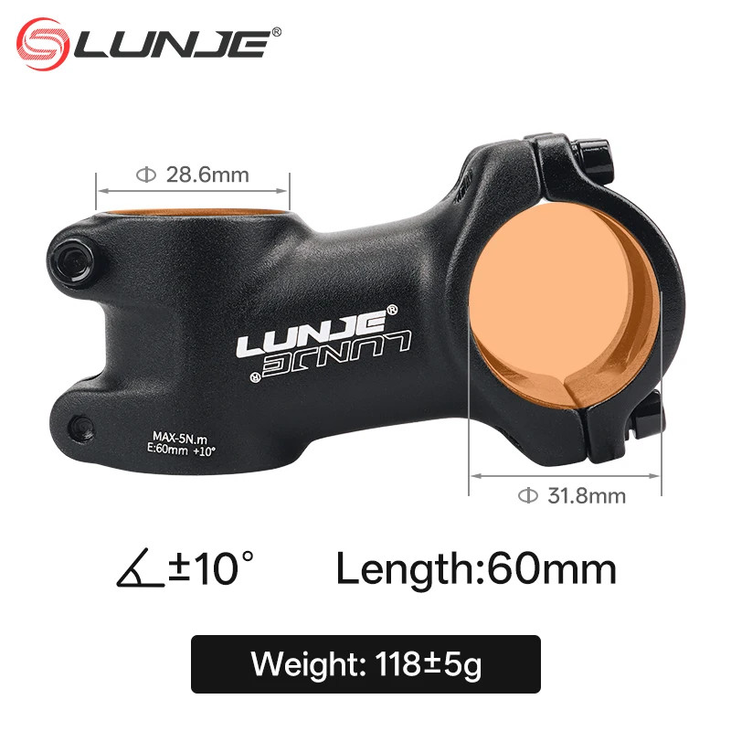 Ultralight MTB Bike Stem 10° 17° 25° 35° 31.8mm Handlebar 60-110mm