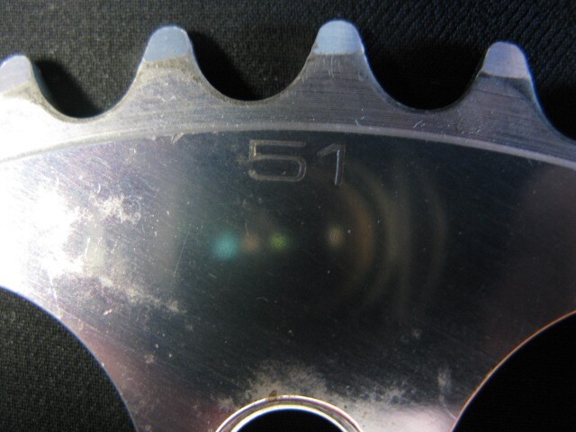 Piste / Keirin / NJS Certified For [DURA-ACE] Large Gear Thick Tooth 51T /