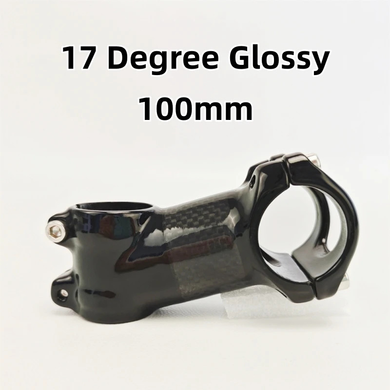 MTB Road Mountain Bicycle Carbon Alloy Stem 31.8*60-120mm 6/17 Degrees Bike Stem