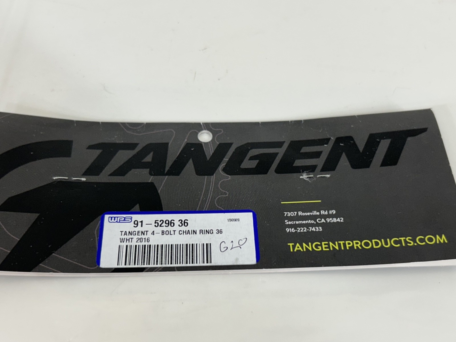 NEW in Package Tangent Halo 4-Bolt Chain Ring (White) 36T 91-5296 36 – B12