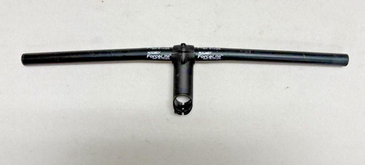 Vintage Ritchey Force Lite 565mm Black Aluminum Flat Handlebar Bontrager 70mm