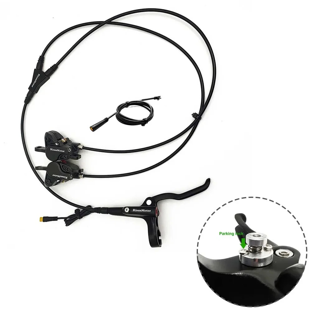 Ebike Hydraulic Disc Brake Kit Front Double Rear Single Oil Brake Components