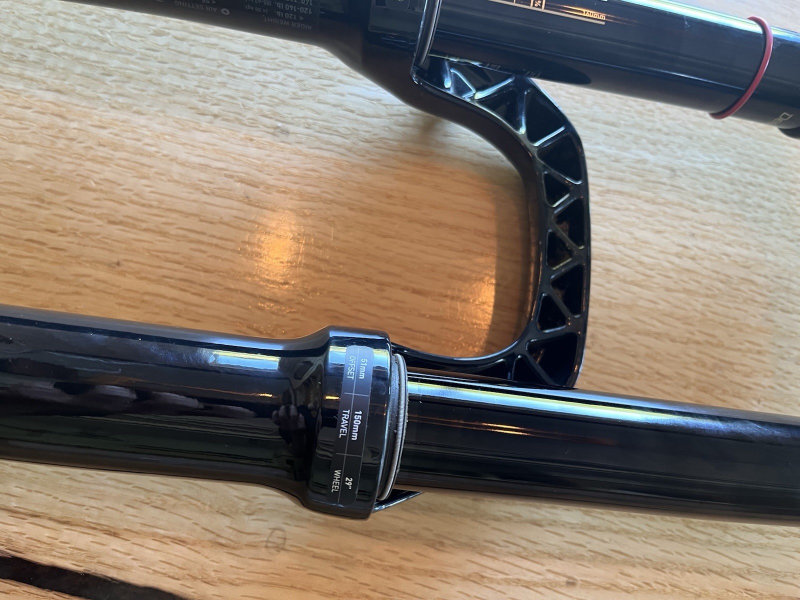 rockshox lyrik ultimate 29 150mm 51mm Offset Charger 2.1 RC2 Gloss Black