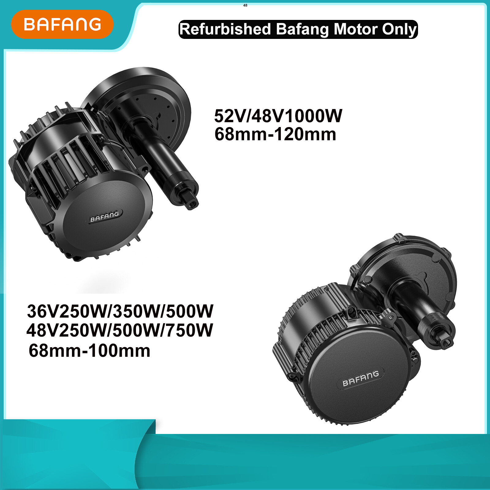 36V/48V/52V 250W-1000W Bafang Used Motor Ebike Motor Only No Accessories