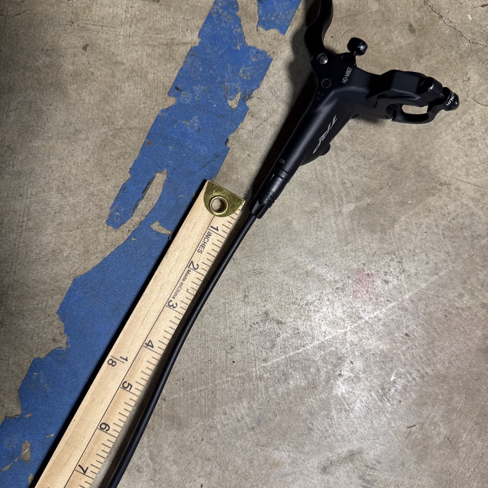 TRP Slate Evo Hydraulic Disc Brake (Front Left) — Post Mount with 203mm Rotor