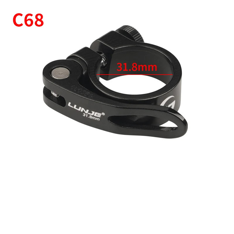 Bike Seatpost Clamp Aluminum Alloy MTB 28.6/31.8/34.9mm Seat Tube Clip